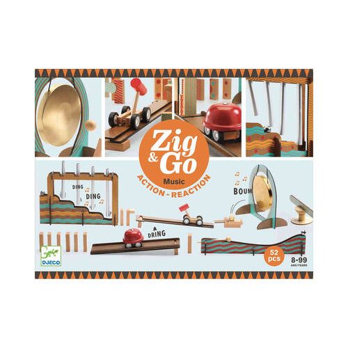 52pc Djeco Zig & Go Kids 33x25cm Music Play Toy Set 8y+