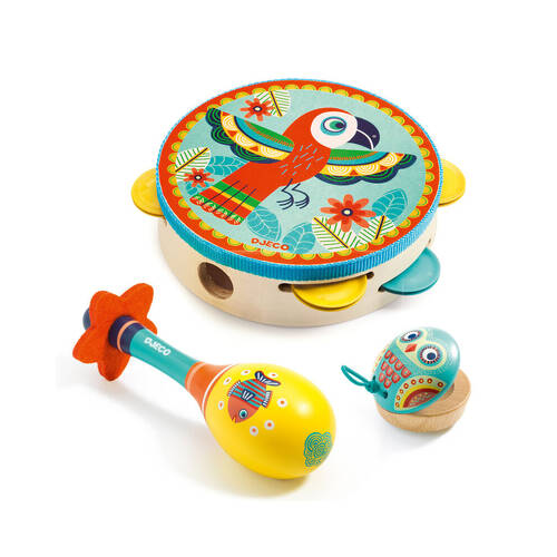 3pc Djeco Animambo Kids/Childrens Musical Play Toy 3y+