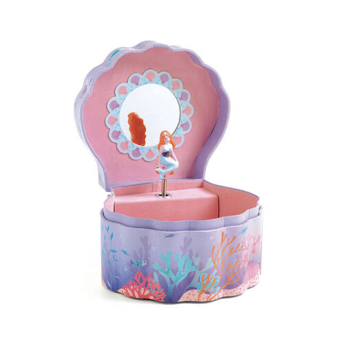 Djeco Enchanted Mermaid Music Box 15cm Kids Decor Toy 4y+