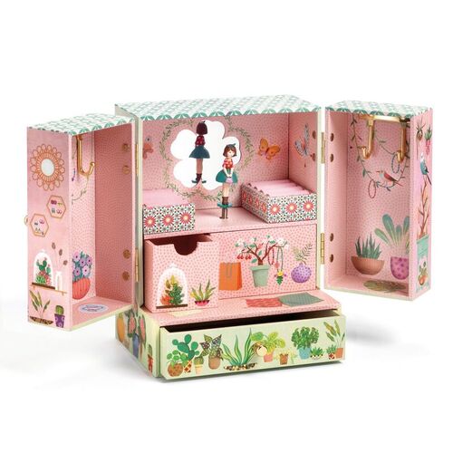 Djeco Secret Garden 19cm Music Box Kids Wooden Toy 6y+