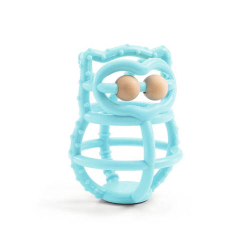 Djeco BabyBoo Silicone Owl Teether w/ Wooden Eyes 0m+