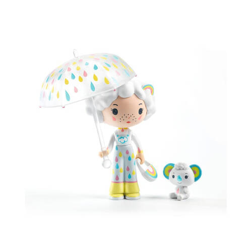 Djeco Prunelle & Bianca Tinyly Figurines 7.5cm Kids Play Toy 4y+