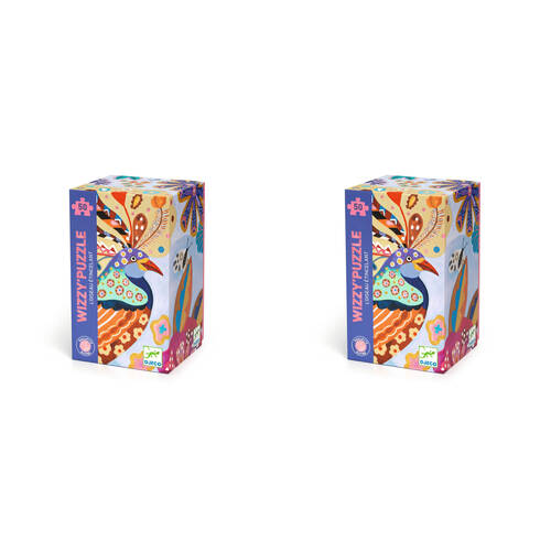 100pc Djeco Sparkling Bird Glitter Wizzy Puzzle Kids Game 34x48cm 5y+