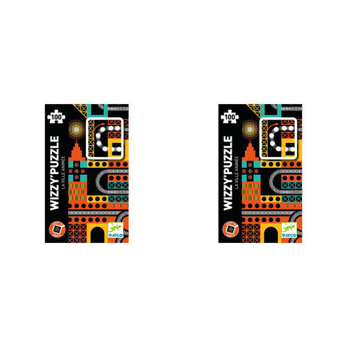 200pc Djeco The Lively City Kinoptik Wizzy Puzzle Kids Game 34x48cm 7y+