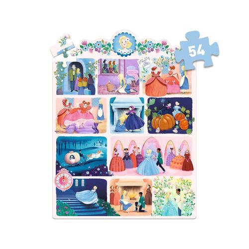 54pc Djeco Cinderella Story Puzzle Kids Game 33x45cm 4y+