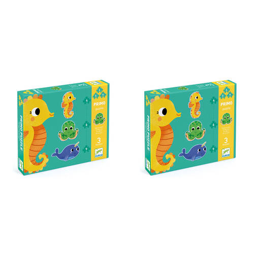 6pc Djeco In The Sea 4/6/9 Progressive Puzzle Set Kids Game 25x21cm 2y+