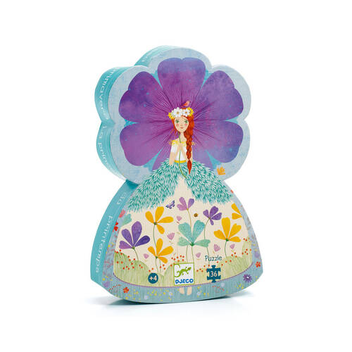 36pc Djeco The Princess Of Spring Silhouette Puzzle Kids Game 20x29cm 4y+
