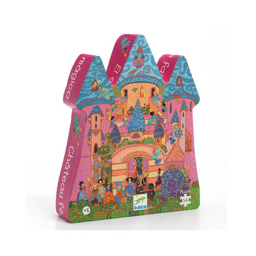 54pc Djeco The Fairy Castle Silhouette Puzzle Kids Game 22.5x27.5cm 5y+