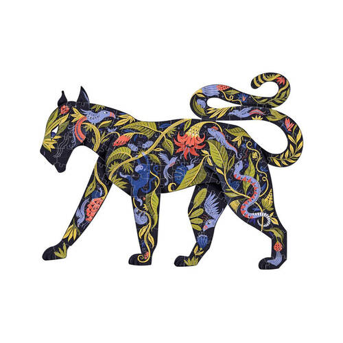 150pc Djeco Panther Shaped Art Puzzle Game 62x47cm 6y+