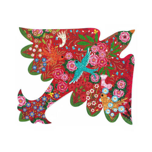 500pc Djeco Bird Shaped Art Puzzle Game 57x47cm 8y+