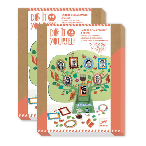 2PK Djeco Do It Yourself Family Tree Kids/Children Craft 4y+