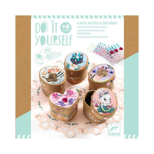 Djeco Do It Yourself Adorable Mini Boxes Kids DIY Kit 6y+