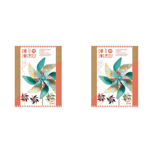 2PK Djeco Do It Yourself Sweet Windmills Kids DIY Kit 5y+