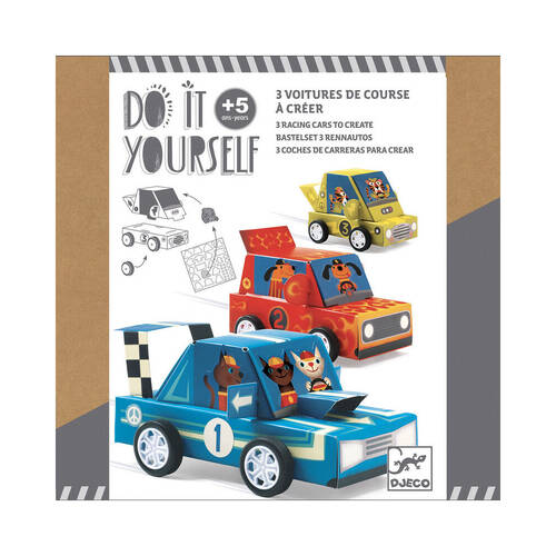 Djeco Do It Yourself Grand Prix Kids DIY Creative Kit 5y+