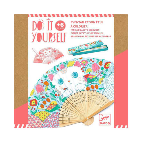 Djeco Do It Yourself Koneko Fan Colour Kids DIY Kit 6y+