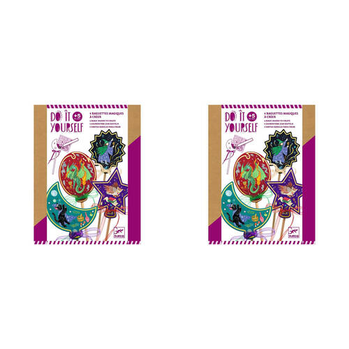 2PK Djeco Do It Yourself Spell Wands Kids/Children DIY Kit 5y+