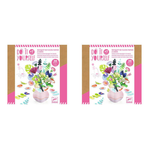 2PK Djeco Do It Yourself Delicate Flowers Kids DIY Kit 7y+