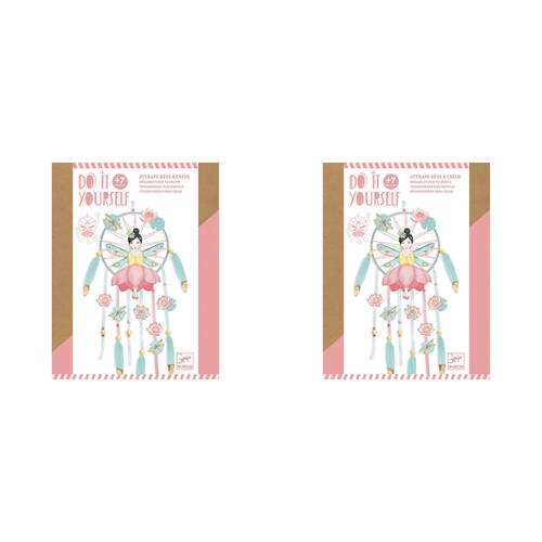 2PK Djeco Do It Yourself Lotus Fairy Dreamcatcher Kids DIY Kit 7y+