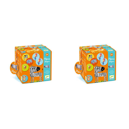 60pc Djeco Jungle Memory Game Kids Educational Play 3y+
