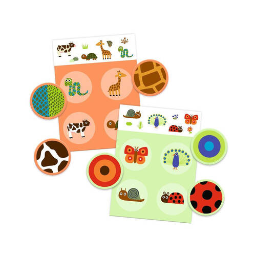 20pc Djeco Feathers & Fur Bingo Game Kids/Children Game 2y+