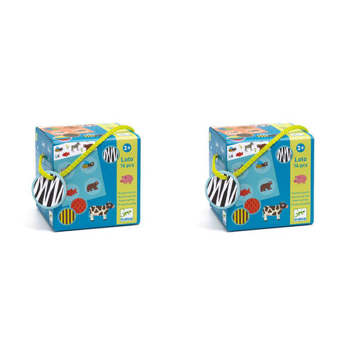 40pc Djeco Feathers & Fur Bingo Game Kids/Children Game 2y+