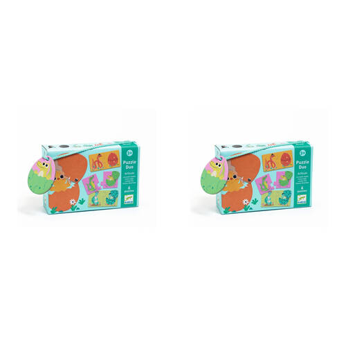 24pc Djeco Duo Funny Eggs Puzzle Kids Educational Game 2y+