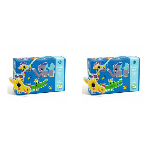24pc Djeco Duo Animals Jigsaw Puzzle Kids Educational Game 2y+