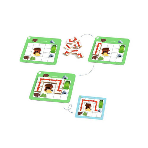 Djeco Programmino-Concept of Location & Spatial Management Kids Game 4y+