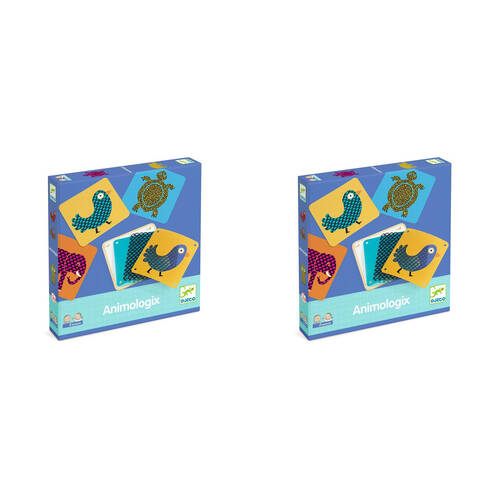 2PK Djeco Eduludo Animologix Kids Fun Educational Toy 3y+