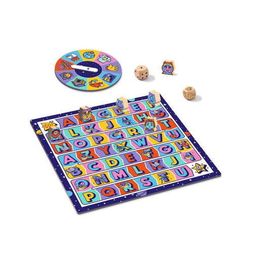 Djeco ABC Rapido Vocabulary Kids Tabletop Board Game 6y+