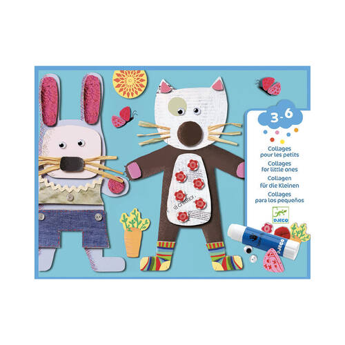 Djeco Collages For Little Ones Set Kids Craft Kit 3y+