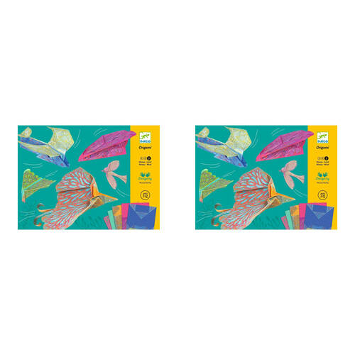 2PK Djeco Wing Beat Origami Kids Art/Craft Activity Kit 6y+