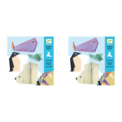 2PK Djeco Polar Animals Origami Kids Art/Craft Activity Kit 6y+
