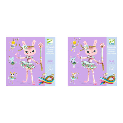 2PK Djeco My Fairies Threading Kids Activity Creative Kit 5y+