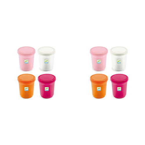 8pc Djeco Pots Of Modelling Dough-Sweet Kids Craft Play Toy 18m+