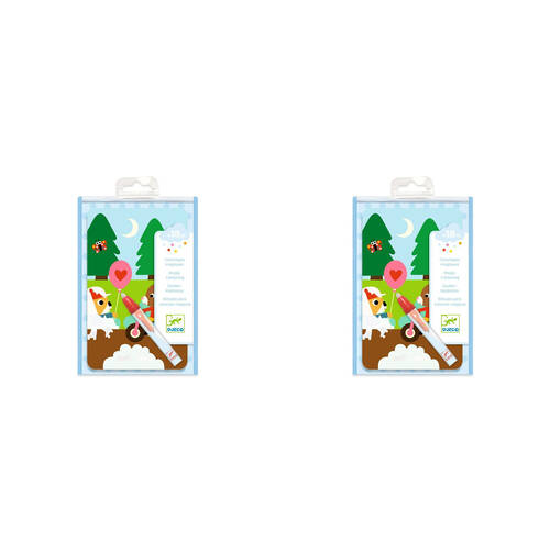 2PK Djeco In the Park Water Colouring Art Kids Activity Kit 18m+