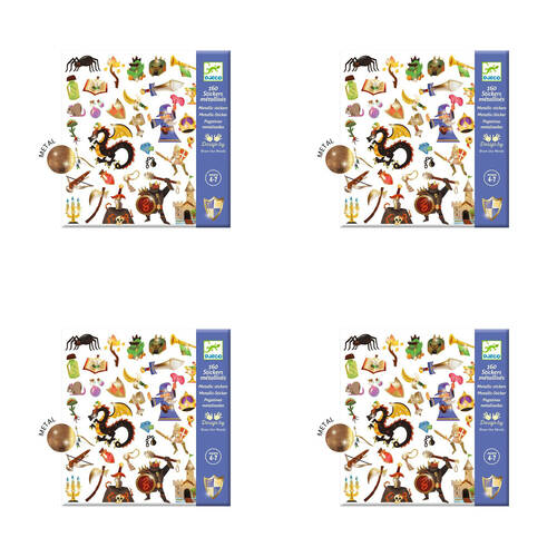 640pc Djeco Medieval Fantasy Stickers Stationery Decals Set Kids 4y+