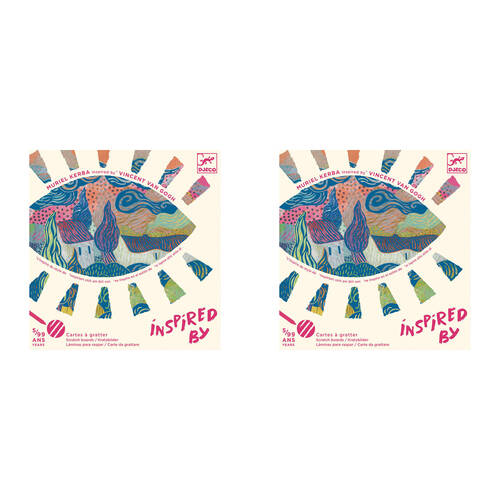 2PK Djeco Inspired By The South Vincent Van Gogh Scratch Cards Set 5y+
