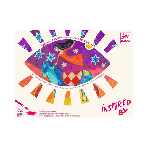 Djeco Inspired By In a Dream-Marc Chagall-Gouache Kids Paint Set 7y+