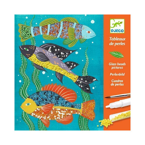 Djeco Zoology Glass Beads Kids DIY Creative Craft Kit 7y+