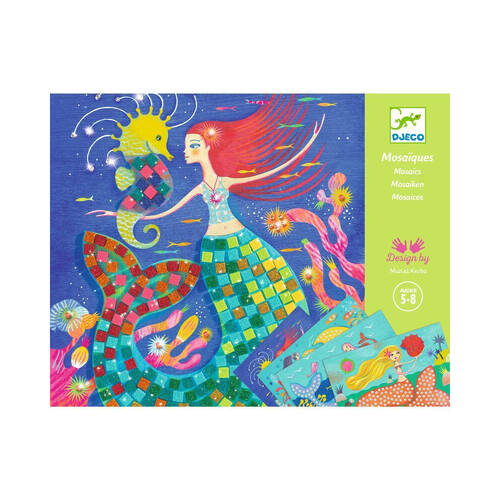 Djeco The Mermaid's Song Mosaic Kids DIY Creative Craft Kit 6y+
