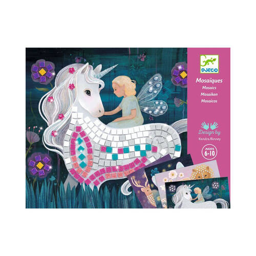 Djeco The Enchanted World Mosaic Kids DIY Creative Craft Kit 6y+