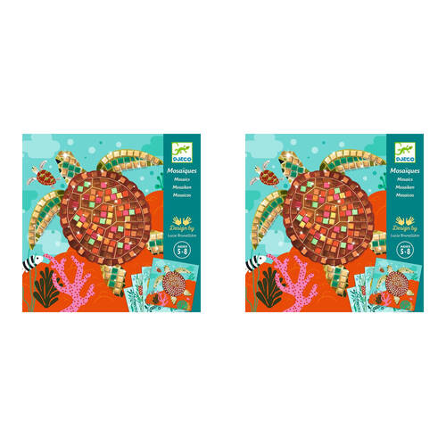 2PK Djeco Caribbean Mosaic Kids DIY Creative Craft Kit 5y+