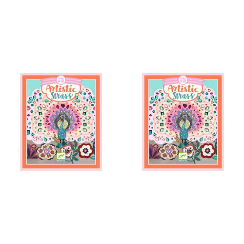 2PK Djeco Wild Beauty Artistic Strass Kids DIY Creative Craft Kit 6y+