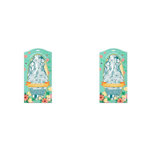2PK Djeco Rebekka & Friends Les Demoiselles Kids Colouring Art Kit 6y+