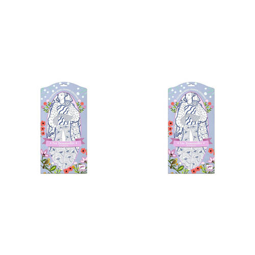 2PK Djeco Laura & Friends Les Demoiselles Kids Colouring Art Kit 6y+