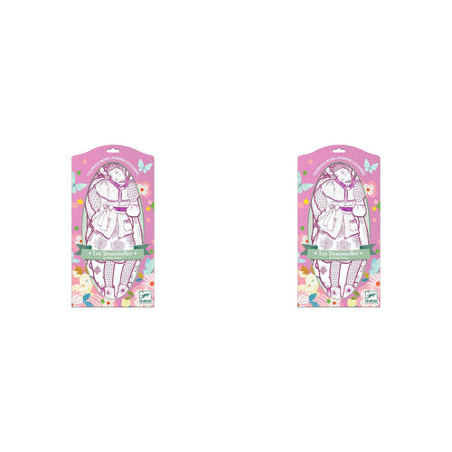 2PK Djeco Rosemary & Friends Les Demoiselles Kids Colouring Art Kit 6y+