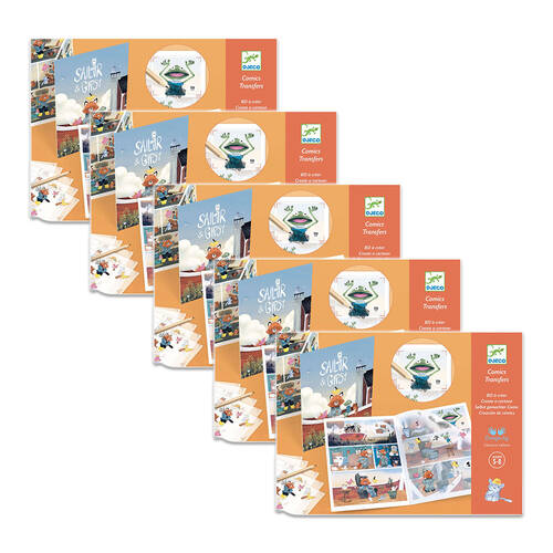 5PK Djeco Sailor Gipsy Comic Decals Kids Crafts/Art Kit Set 5y+