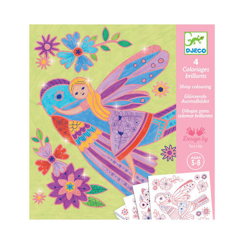 Djeco Small Wings Colouring Kids Activity Cards 5y+
