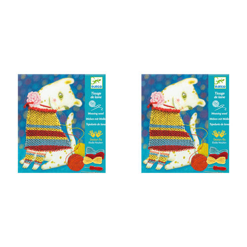 2PK Djeco Woolly Jumper Weaving Kids Crafts/Art Kit Set 8y+
